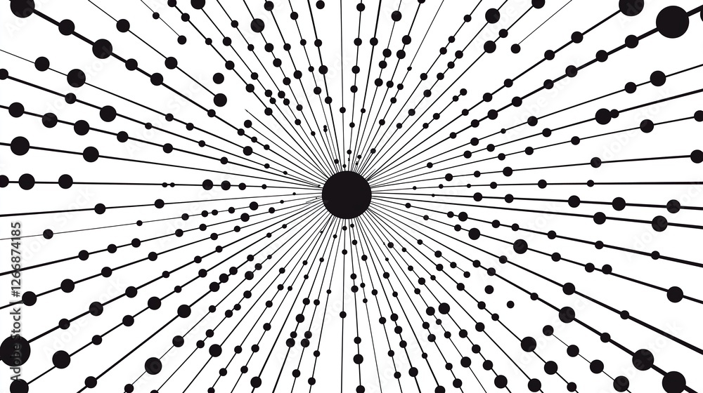 Obraz premium Abstract Radial Geometry