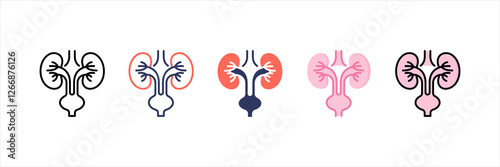 Urology Multistyle Icon Set