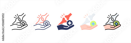 Rehabilitation Multistyle Icon Set