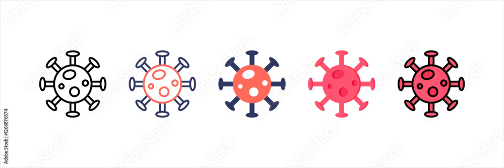Infectious Disease Multistyle Icon Set Infectious Disease Multistyle Icon Set