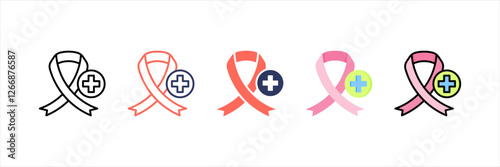 Oncology Multistyle Icon Set