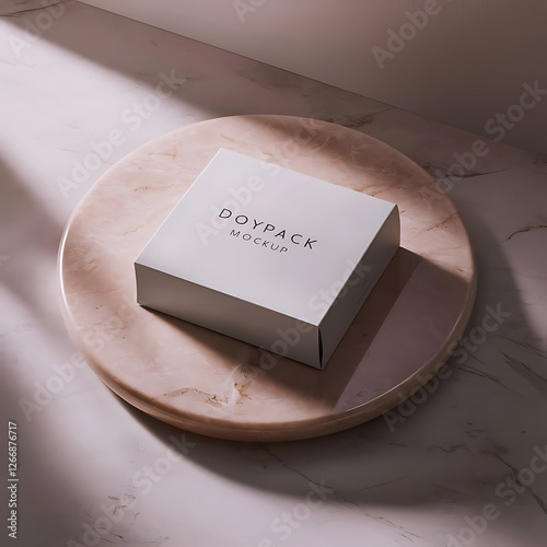 Blank doypack package mockup for product