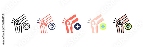 Orthopedics Multistyle Icon Set