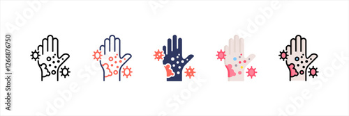 Allergy Multistyle Icon Set
