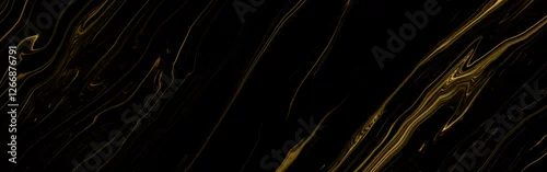 Panel kuchenny z motywem Marble texture wall surface black gold ink pattern graphic  background granite abstract light elegant grey for do floor plan ceramic counter texture tile black yellow background natural for paper.
