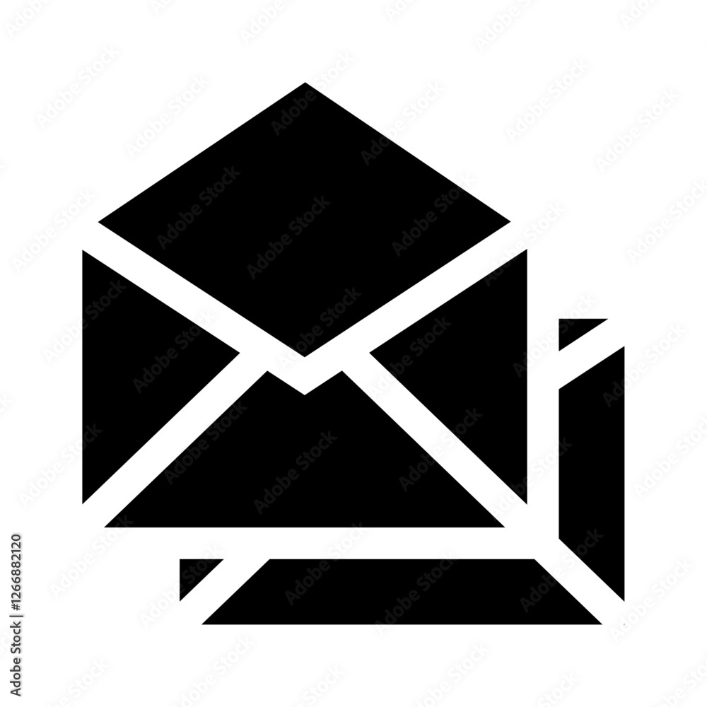 Envelopes Icon - Minimalist Simple Icon Envelopes Icon - Minimalist Simple Icon
