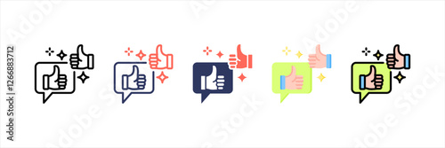 Encouragement Multistyle Icon Set