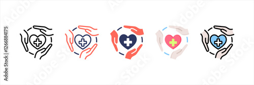 Mutual Aid Multistyle Icon Set