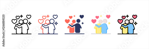 Sympathy Multistyle Icon Set