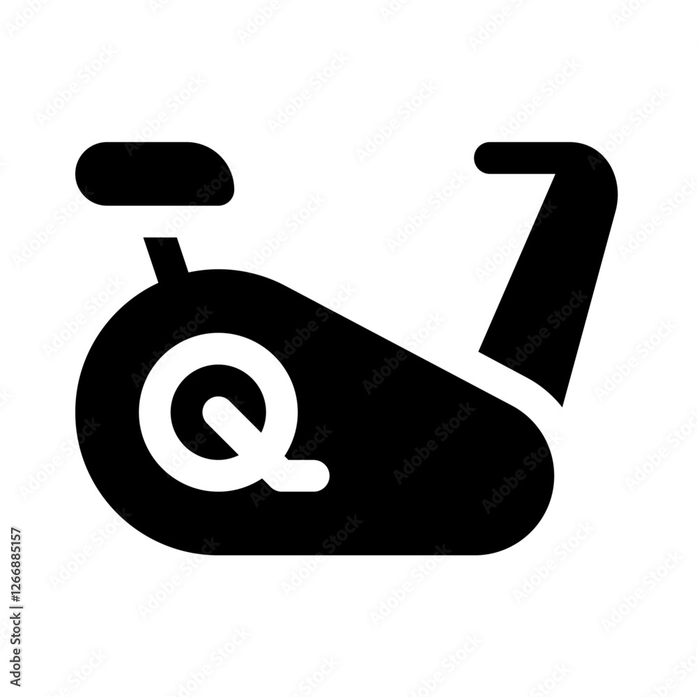 Stationary Bike Icon - Minimalist Simple Icon Stationary Bike Icon - Minimalist Simple Icon