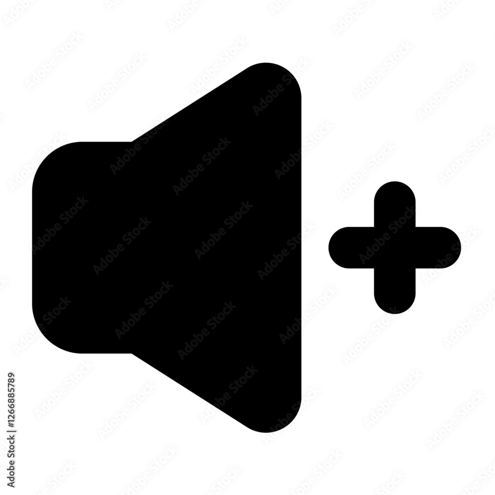 Volume Up Icon - Minimalist Simple Icon Volume Up Icon - Minimalist Simple Icon