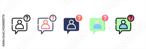 Question Multistyle Icon Set