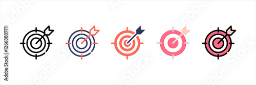 Goal Multistyle Icon Set