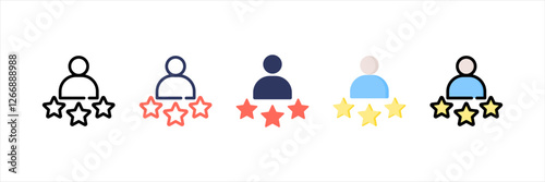 Role Model Multistyle Icon Set