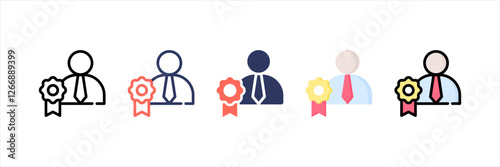 Badge Multistyle Icon Set