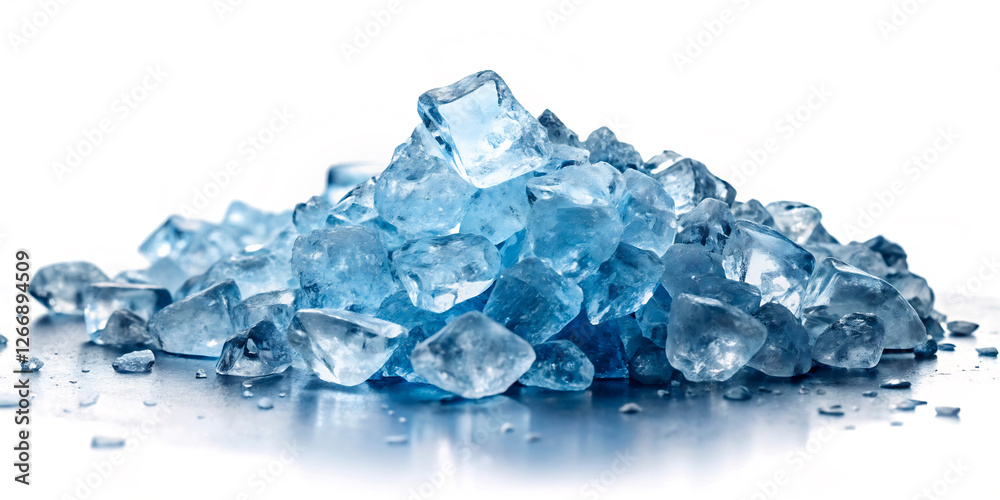 mineral water isolated on white