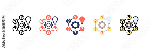 Question Multistyle Icon Set