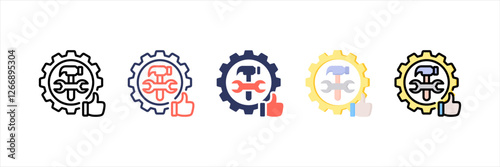 Reliability Multistyle Icon Set