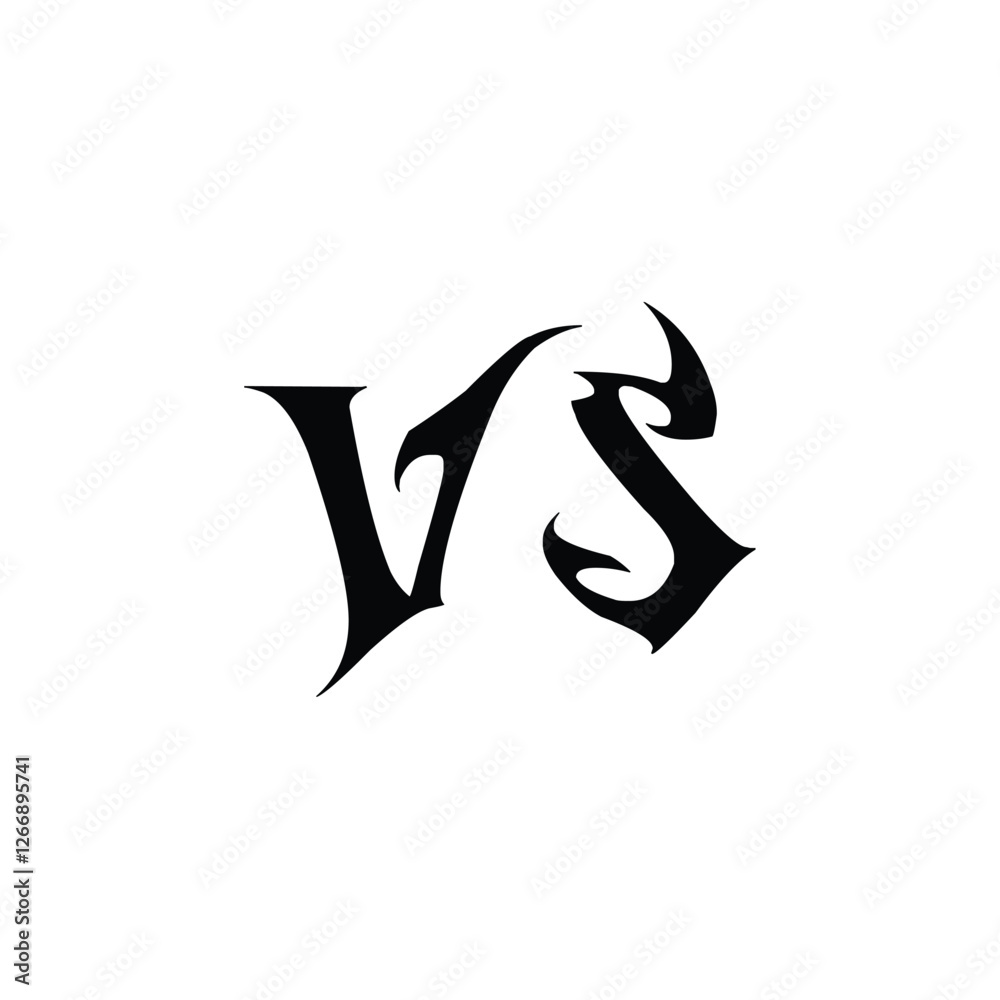 VS monogram logo design letter text name symbol monochrome logotype alphabet character simple logo VS monogram logo design letter text name symbol monochrome logotype alphabet character simple logo