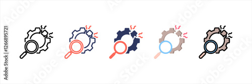 Breakdown Multistyle Icon Set