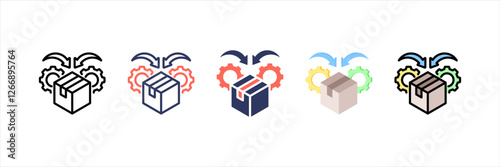 Productivity Multistyle Icon Set