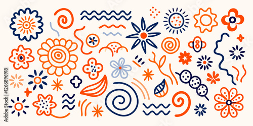 Floral Fantasia: A Kaleidoscope of Abstract Elegance