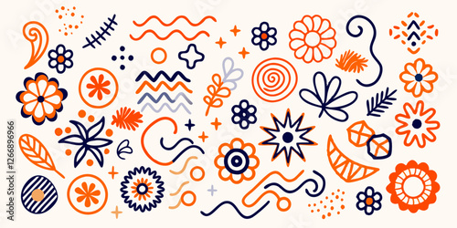 Floral Fantasia: A Kaleidoscope of Abstract Elegance