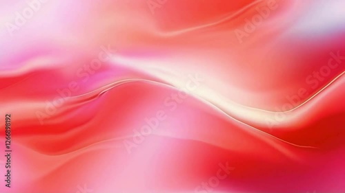 Abstract Flowing Red and Pink Gradient Background Animation Loop