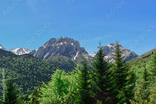Panoramic view of Leshnica, Sarr Planina, Macedonia

