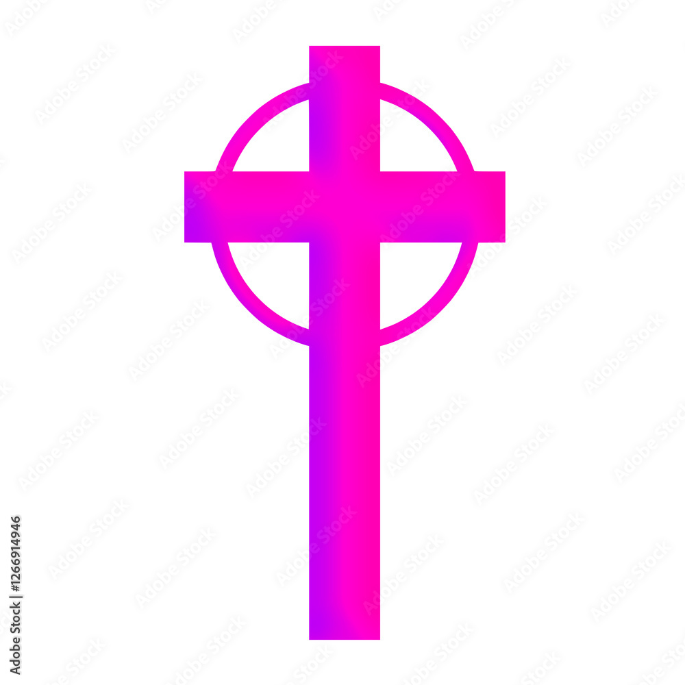 Pink 3D Holy Christian Cross in Different Styles | Christian Cross in Pink Color | Christian Faith, Catholic Religion Symbol Pink 3D Holy Christian Cross in Different Styles | Christian Cross in Pink Color | Christian Faith, Catholic Religion Symbol