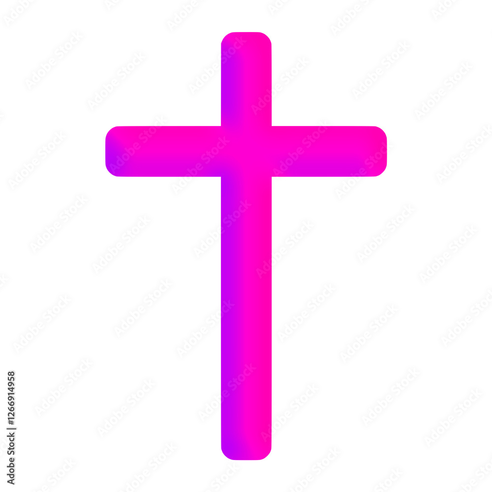 Pink 3D Holy Christian Cross in Different Styles | Christian Cross in Pink Color | Christian Faith, Catholic Religion Symbol Pink 3D Holy Christian Cross in Different Styles | Christian Cross in Pink Color | Christian Faith, Catholic Religion Symbol