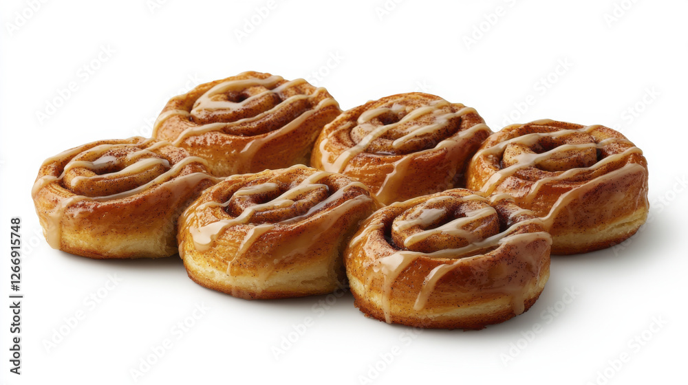 Freshly baked cinnamon rolls with creamy icing, perfect for breakfast or dessert Freshly baked cinnamon rolls with creamy icing, perfect for breakfast or dessert