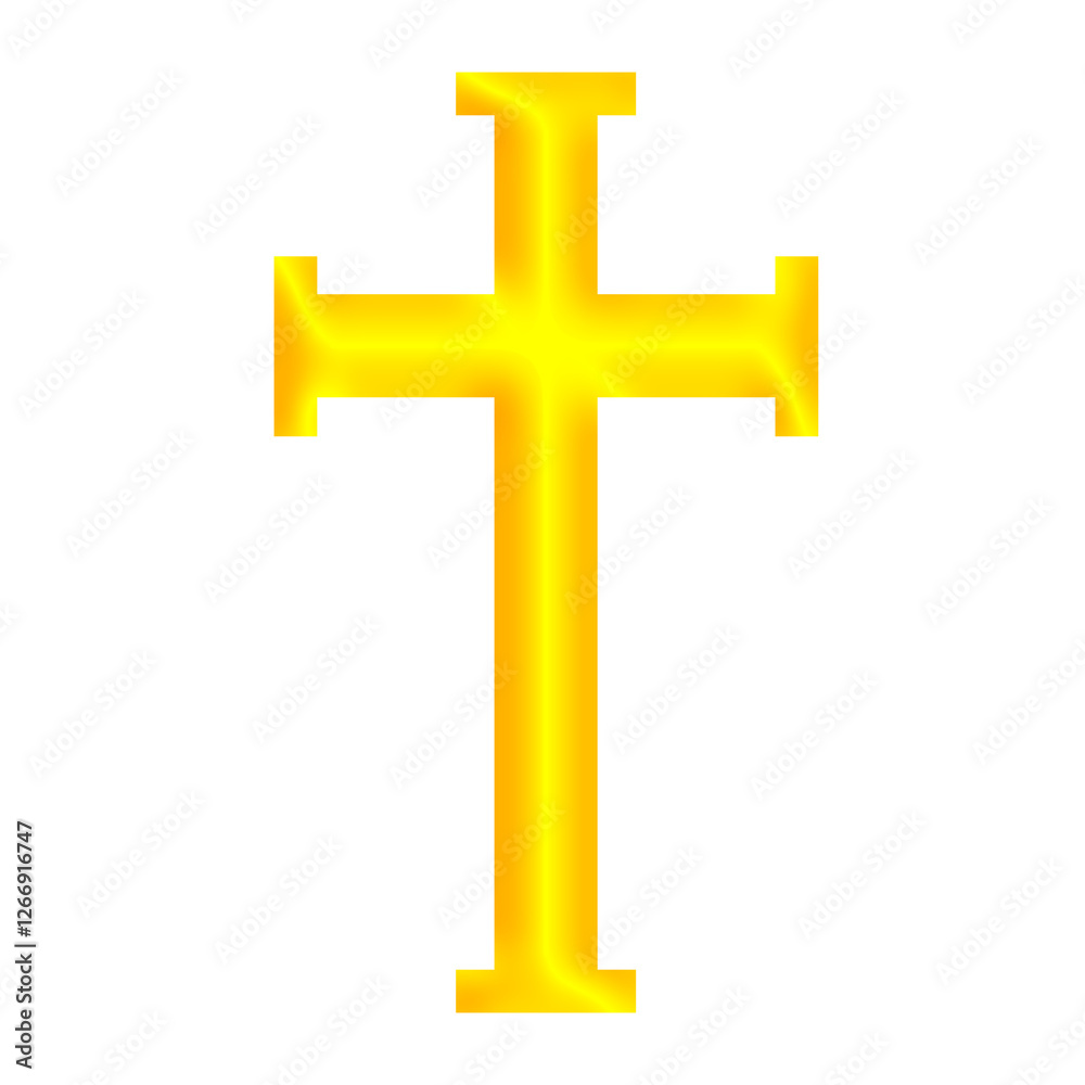 Gold 3D Holy Christian Cross in Different Styles | Christian Cross in Gold Color | Christian Faith, Catholic Religion Symbol Gold 3D Holy Christian Cross in Different Styles | Christian Cross in Gold Color | Christian Faith, Catholic Religion Symbol