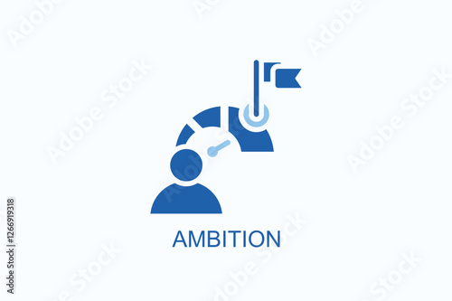 Ambition Icon Or Logo Isolated Illustration