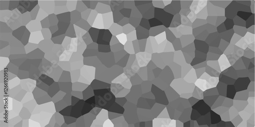Light gray and white Broken Stained Glass Background with White lines. Voronoi diagram background. eamless pattern with 3d shapes vector Vintage background. Geometric Retro tiles pattern. 