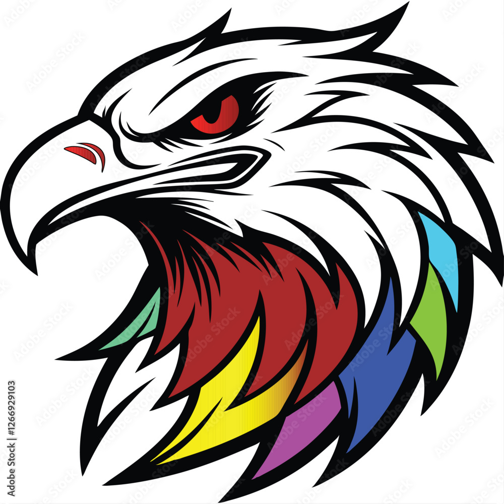 Obraz premium Eagle face vactor.eps