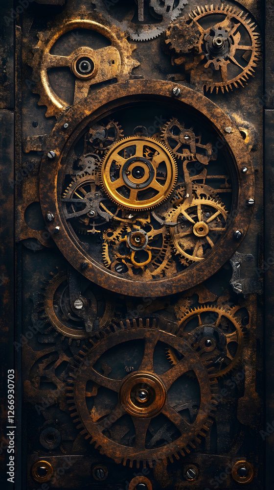 Intricate Clockwork Mechanism: A Steampunk Masterpiece