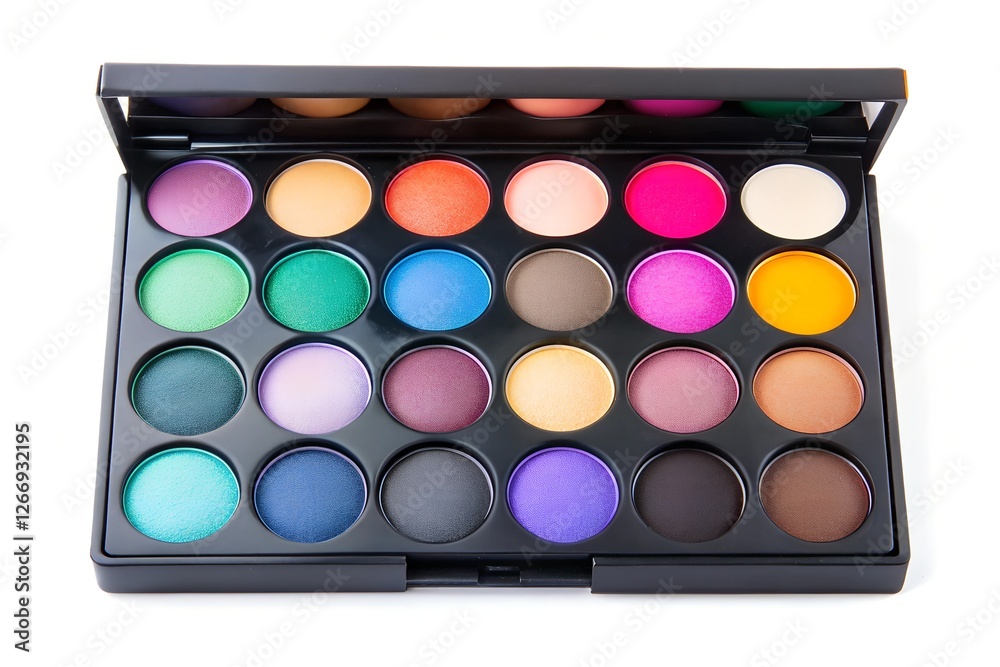 Chic Matte Black Eyeshadow Palette with Vibrant Shades Chic Matte Black Eyeshadow Palette with Vibrant Shades