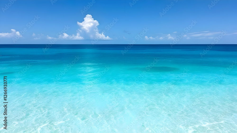 Tropical Waters – A smooth transition from deep teal to crystal-clear aqua, representing tropical beaches. Tropical Waters – A smooth transition from deep teal to crystal-clear aqua, representing tropical beaches.