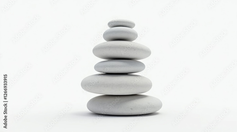 Balanced River Stone Tower