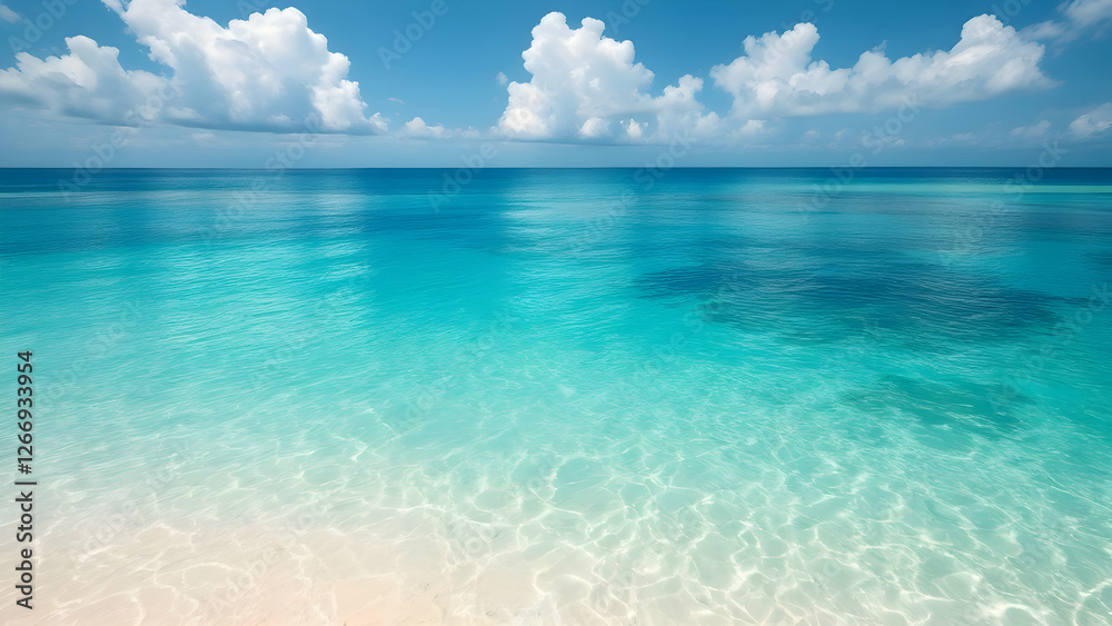Tropical Waters – A smooth transition from deep teal to crystal-clear aqua, representing tropical beaches. Tropical Waters – A smooth transition from deep teal to crystal-clear aqua, representing tropical beaches.