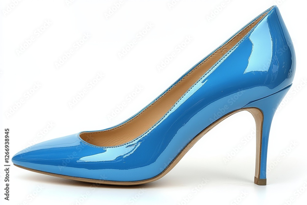 Obraz premium high blue heel shoe