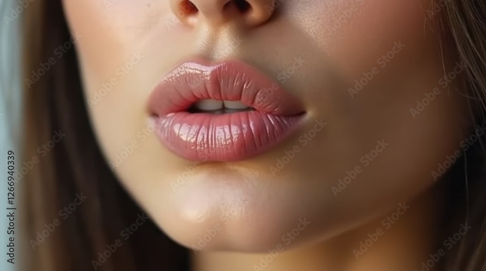 Fototapeta premium Confident Woman Blowing a Kiss