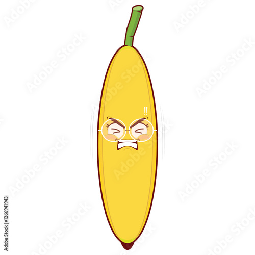 banana hurt face cartoon cute
