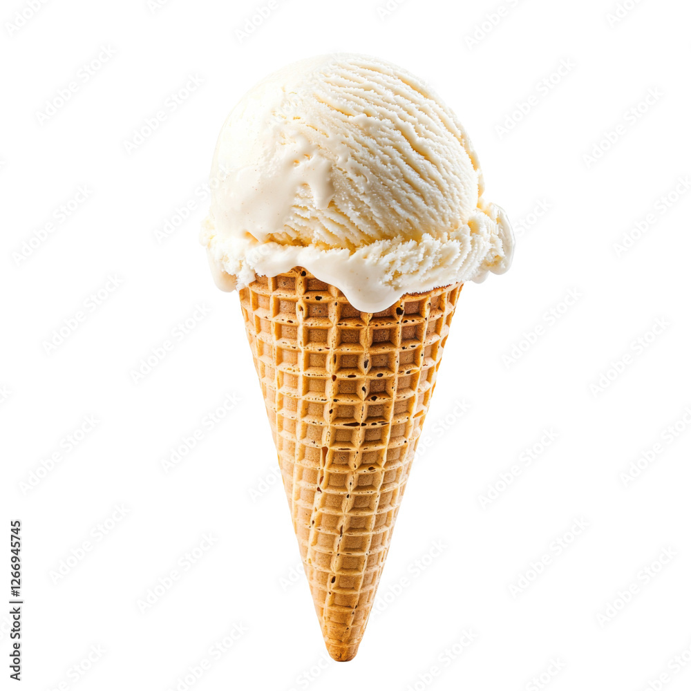 Delicious vanilla ice cream in crispy cone, perfect for warm days and sweet cravings. Enjoy this classic treat that brings joy to every bite Delicious vanilla ice cream in crispy cone, perfect for warm days and sweet cravings. Enjoy this classic treat that brings joy to every bite