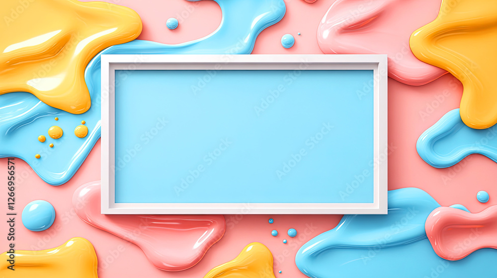 Modern abstract background with colorful glossy elements Modern abstract background with colorful glossy elements
