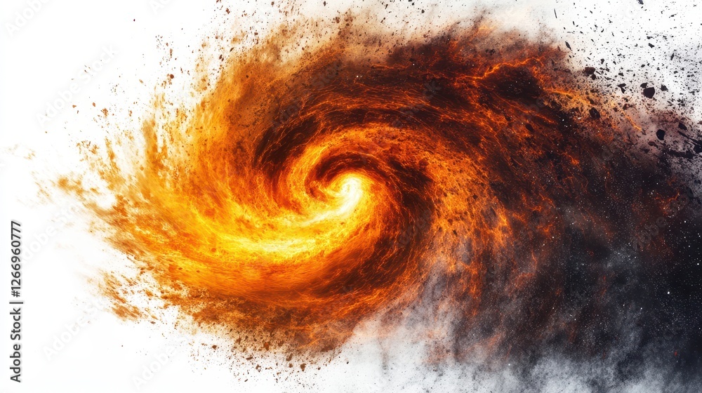 Fototapeta premium Gigantic Storm System Bursting with Energy and Motion