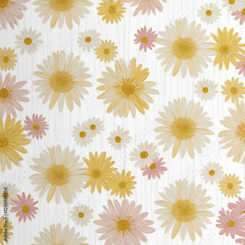 Trendy Floral pattern in the many kind of flowers. Tropical botanical . Seamless vector texture. Elegant template for fashion prints. Printing with in hand drawn style on white background.
