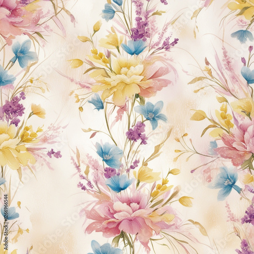 Trendy Floral pattern in the many kind of flowers. Tropical botanical . Seamless vector texture. Elegant template for fashion prints. Printing with in hand drawn style on white background.
