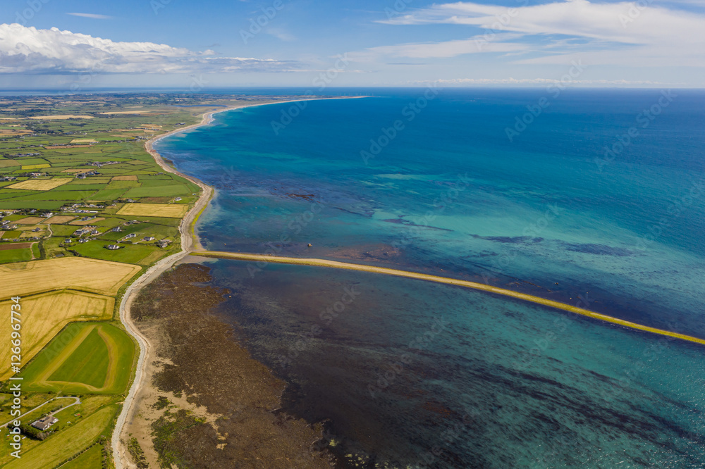 Obraz premium Aerial View Over Kilmore Quay, County Wexford, Ireland 